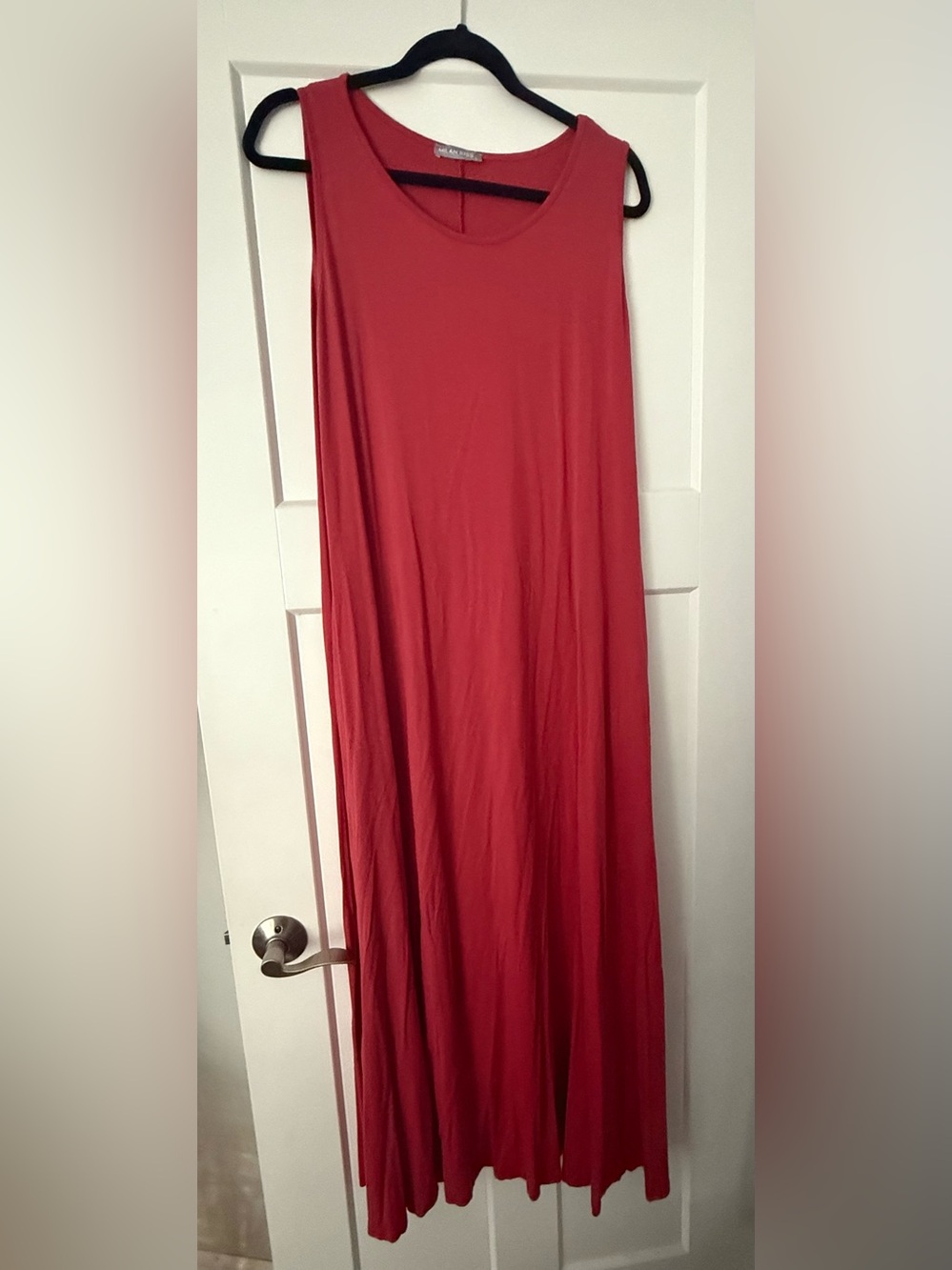 Sleeveless Red Maxi Dress-Skirt by